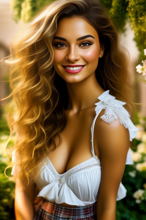 Image: Skirt two babes nbrmodelstwo Two Top Models ethnicitycaucasian Caucasian positionsmiling Smiling backgroundgarden Garden artstylehyperdetailed Hyper Detailed cameraextremecloseup Extreme CloseUp camerafacecloseup Face CloseUp