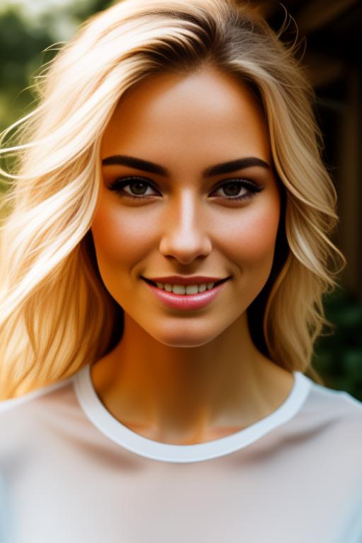 Image: Blonde   nbrmodelsone One Top Model ethnicitycaucasian Caucasian dresstransparenttshirt Transparent TShirt positionsmiling Smiling positionkissing Kissing positionteasing Teasing backgroundgarden Garden artstylehyperdetailed Hyper Detailed cameraextremecloseup Extreme CloseUp camerafaceextremecloseup Face Extreme CloseUp