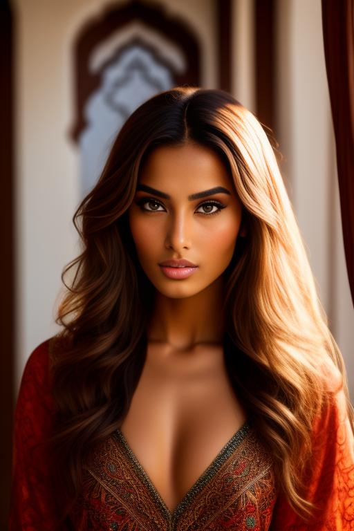 Image: A sexy Moroccan top model face focus
