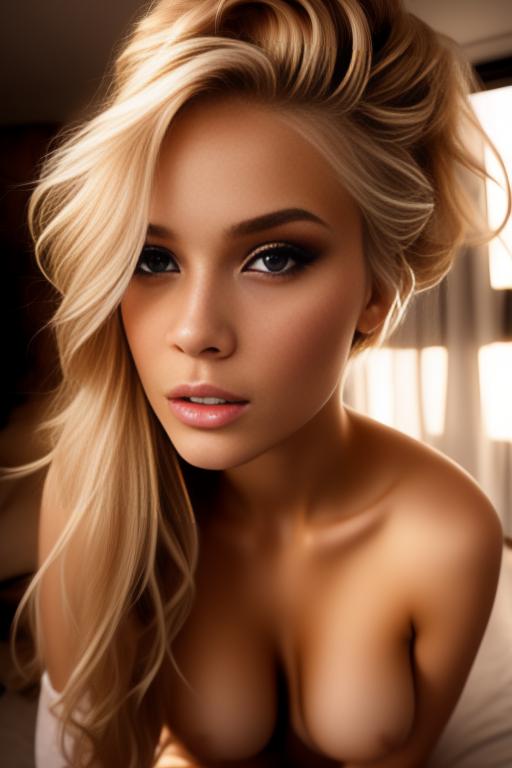 Image: two russian blonde top models sexy  make up from close below