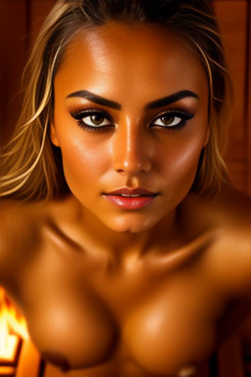 Image: one woman top model tanned Art Style bestquality face extreme focus closeupeyes close up  hyperdetailed ultradetailed  Ethnicity Moroccan  sauna  dresscumshot4905 cum on face  beautifull eyes