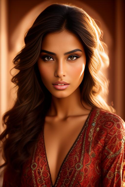 Image: A sexy Moroccan top model face focus