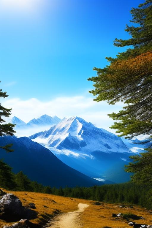 Image: superb mountain and see view