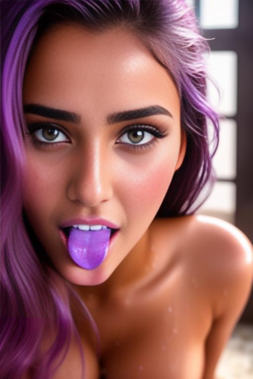 Image: moroccan adults top models  goergeous eyes beautifull hair top model face and hair face extreme close up shot in purple bath seduced look wet moaning open mouth smile  happy  cum in face wet wet