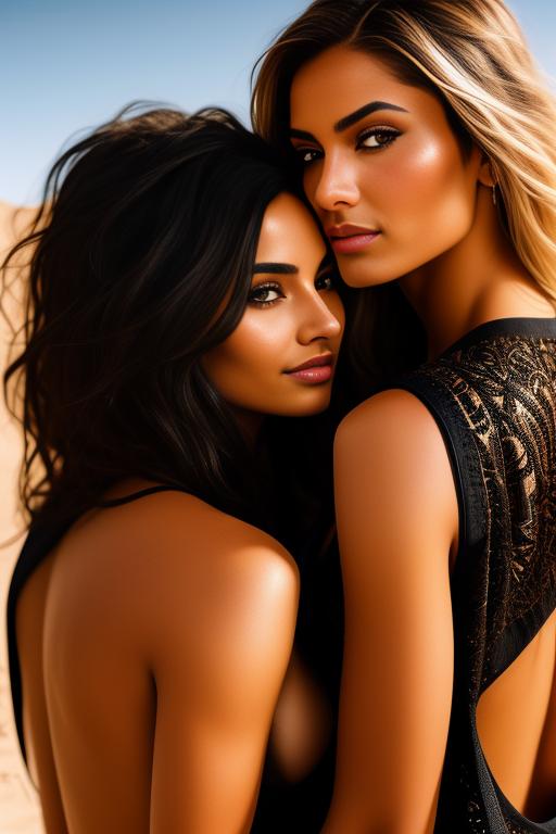 Image: Wearing black open vest naked   eyes smilingass and tits  two top models kissing in the sand  nbrmodelstwo Two female Top Models ethnicitymoroccan Moroccan backgrounddesert Desert artstylehyperdetailed Hyper Detailed cameracloseup CloseUp nbrmodelstwo Two Top Models ethnicitymoroccan Moroccan artstylehyperdetailed Hyper Detailed cameracloseup CloseUp