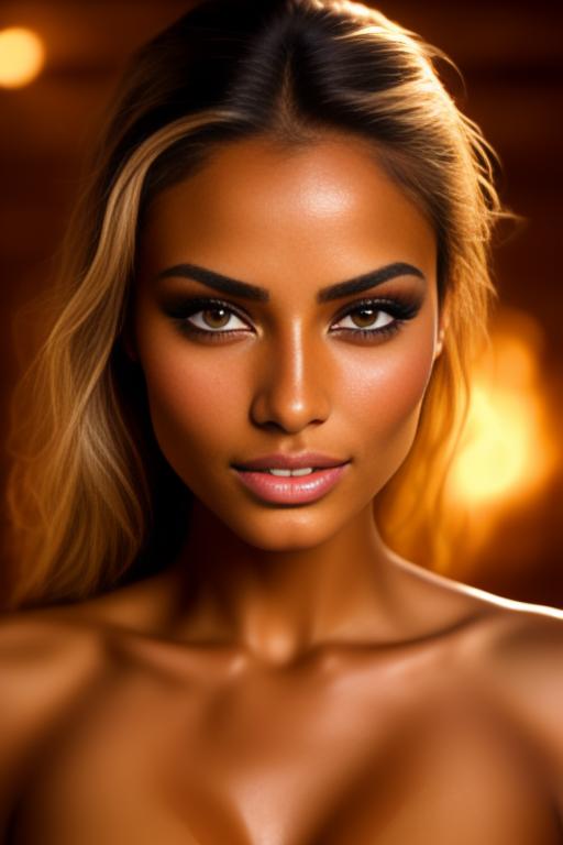 Image: one woman top model tanned Art Style bestquality face extreme focus closeupeyes close up  hyperdetailed ultradetailed  Ethnicity Moroccan top model top model mascara sauna  dresscumshot4901 cum on face  beautifull open eyes penis cum smile