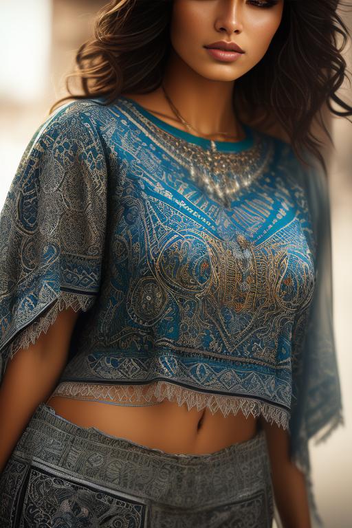Image: Art Style bestquality hyperdetailed ultradetailed Ethnicity Moroccan Dressqty wearing pants sexy tshirt Camera closeup