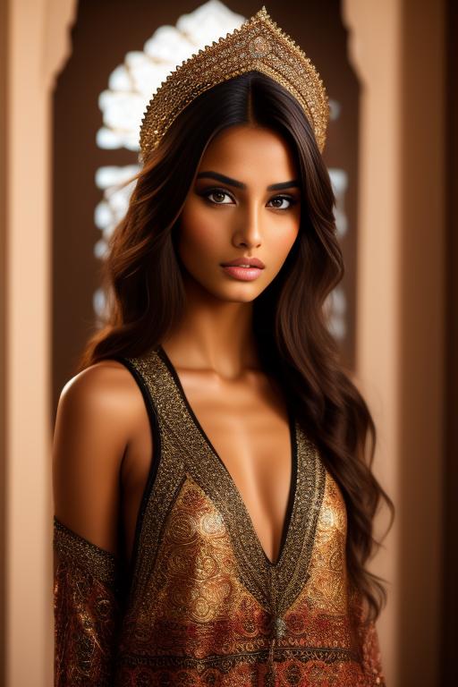 Image: A sexy Moroccan top model face focus