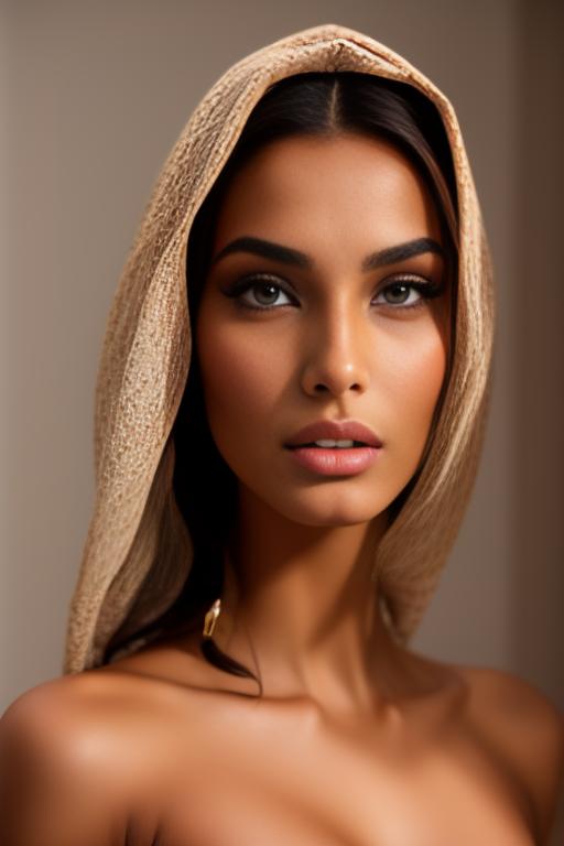 Image: A sexy Moroccan top model face focus
