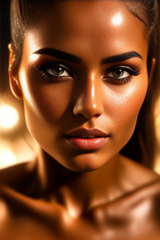 Image: one woman top model tanned Art Style bestquality face extreme focus closeupeyes close up  hyperdetailed ultradetailed  Ethnicity Moroccan top model top model mascara sauna  dresscumshot4901 cum on face  beautifull open eyes penis cum smile