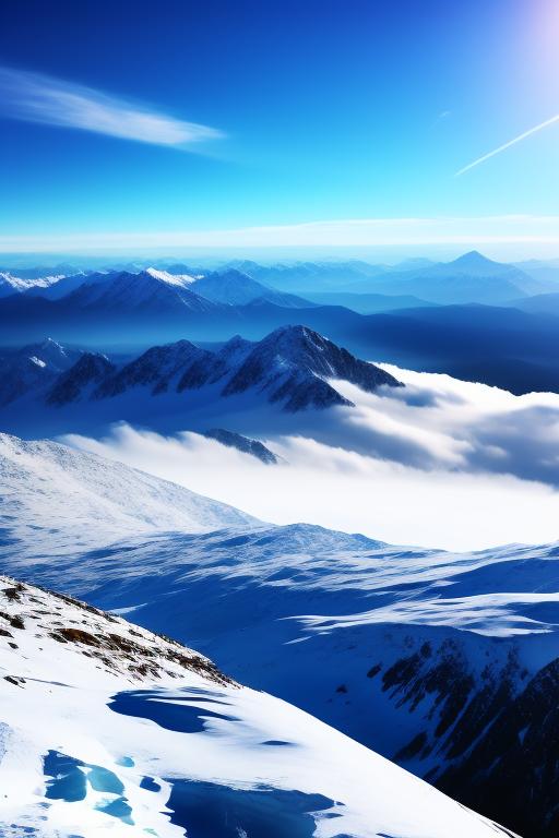 Image: superb mountain and see view