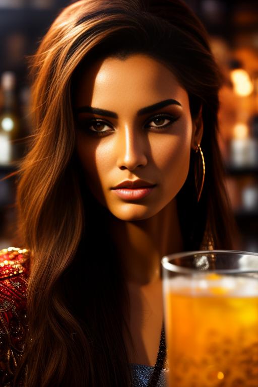 Image: nbrmodelsone One Top Model ethnicitymoroccan Moroccan backgroundbar Bar artstylehyperdetailed Hyper Detailed cameracloseup CloseUp