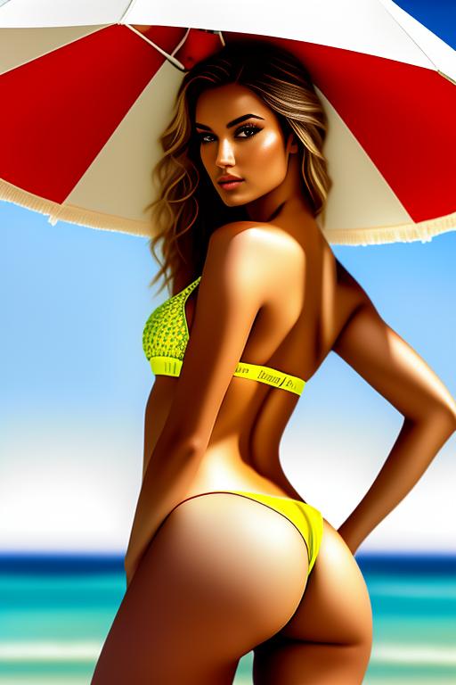 ,, parasol, beach towel, top model, ass, microbikini, nbr_models_two Two Top Models, ethnicity_caucasian Caucasian, ethnicity_moroccan Moroccan, art_style_hyper_detailed Hyper Detailed, camera_close_up Close-Up