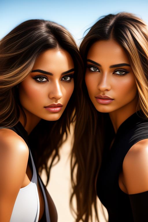 Image: Wearing black leggings tight ass beautifull eyes open vest   two top models kissing in the sand  nbrmodelstwo Two female Top Models ethnicitymoroccan Moroccan backgrounddesert Desert artstylehyperdetailed Hyper Detailed cameracloseup CloseUp extreme close up nbrmodelstwo Two Top Models ethnicitymoroccan Moroccan artstylehyperdetailed Hyper Detailed cameracloseup CloseUp