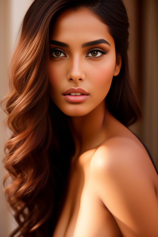 Image: A sexy Moroccan top model face focus
