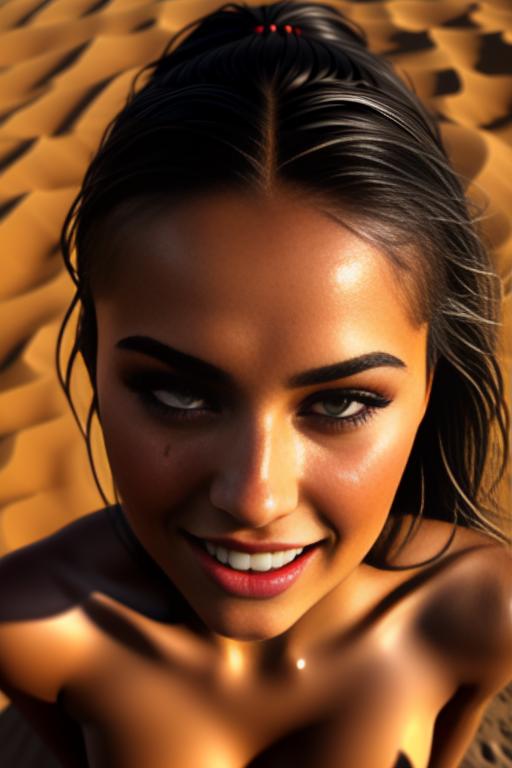 Wearing torn open (black) tshirt, tanned  female ( smiling face moaning eyes) ((top models eyes)),( camera shot from above), ( close face and eyes extreme close-up ) ,tongue, (top model face), nbr_models_one One Top Model, ethnicity_moroccan Moroccan, dress_cum_on_face Cum On Face, background_desert Desert, art_style_hyper_detailed Hyper Detailed, art_style_ultra_detailed Ultra Detailed, camera_face_extreme_close_up Face Extreme Close-Up, <dress_cum_on_face:-0.5>