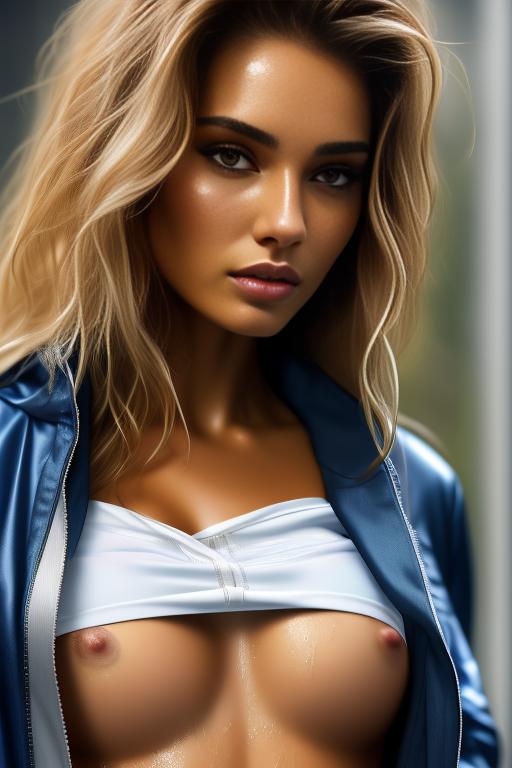 Image: wet nbrmodelsone One Top Model ethnicitycaucasian Caucasian dressshirtlift Shirtlift dressopenjacket Open Jacket artstylehyperdetailed Hyper Detailed cameracloseup CloseUp cameraextremecloseup Extreme CloseUp shirtliftv307
