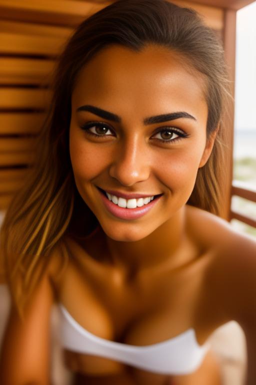 Image: one woman top model tanned Art Style bestquality camera shot face extreme closeup hyperdetailed ultradetailed Ethnicity Moroccan   sauna  white sports apparel  smiling holding touching positionTitfuckRealistic03 1 boy penis titfuck artStylebestquality hyperdetailed ultradetailed nsfwnsfw