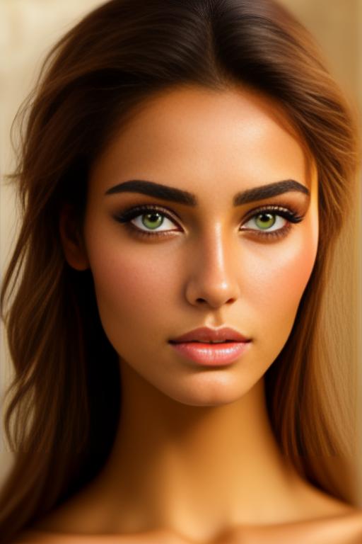 Image: moroccan top model  goergeous green eyes face close up in bath