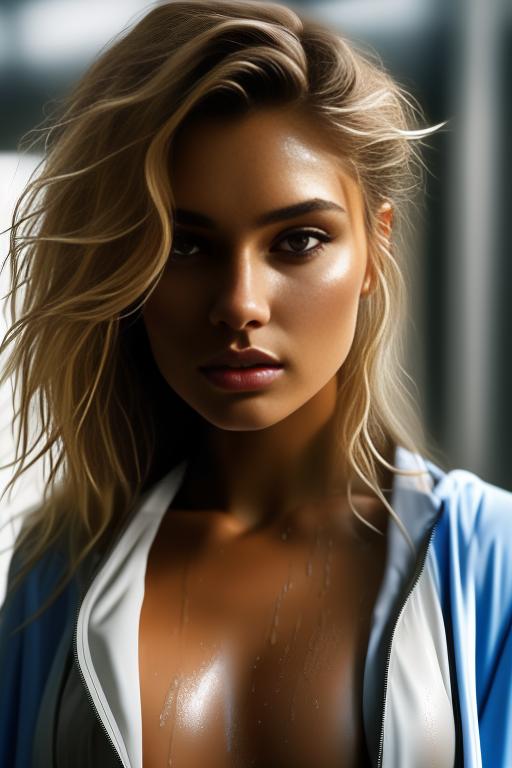 Image: wet nbrmodelsone One Top Model ethnicitycaucasian Caucasian dressshirtlift Shirtlift dressopenjacket Open Jacket artstylehyperdetailed Hyper Detailed cameracloseup CloseUp shirtliftv307