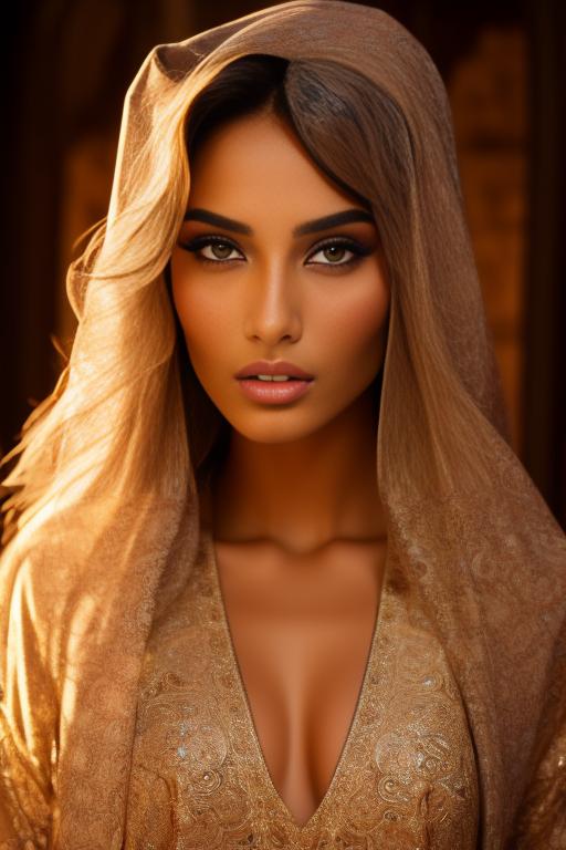 Image: A sexy Moroccan top model face focus