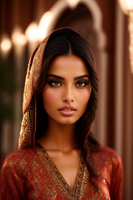 Image: A sexy Moroccan top model face focus