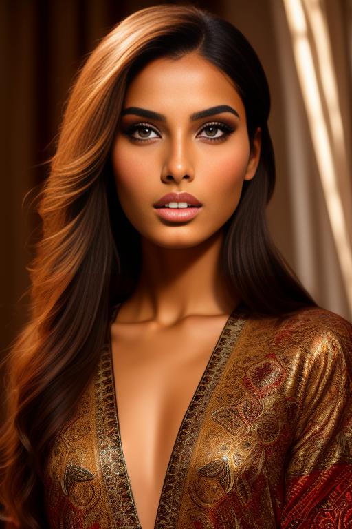 Image: A sexy Moroccan top model face focus