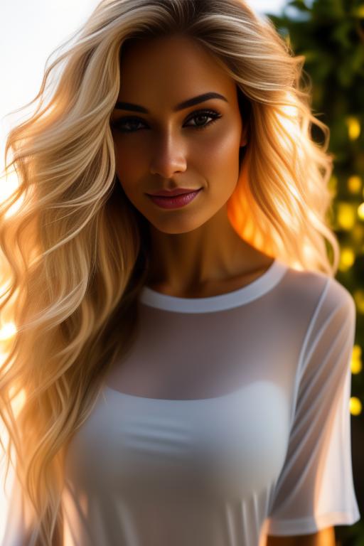 Image: Blonde   nbrmodelsone One Top Model ethnicitycaucasian Caucasian dresstransparenttshirt Transparent TShirt positionsmiling Smiling positionkissing Kissing positionteasing Teasing backgroundgarden Garden artstylehyperdetailed Hyper Detailed cameraextremecloseup Extreme CloseUp camerafaceextremecloseup Face Extreme CloseUp