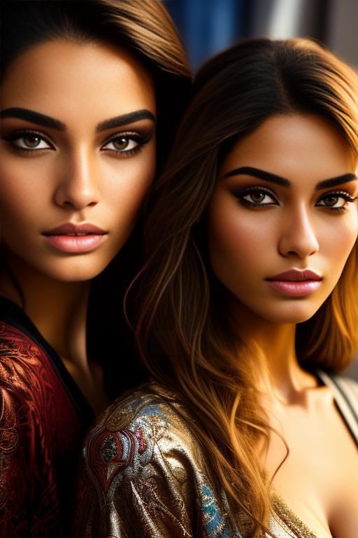 Image: nbrmodels One Top Model nbrmodels Two Top Models ethnicity Moroccan background Bedroom artStyle Hyper Detailed Camera Face CloseUp